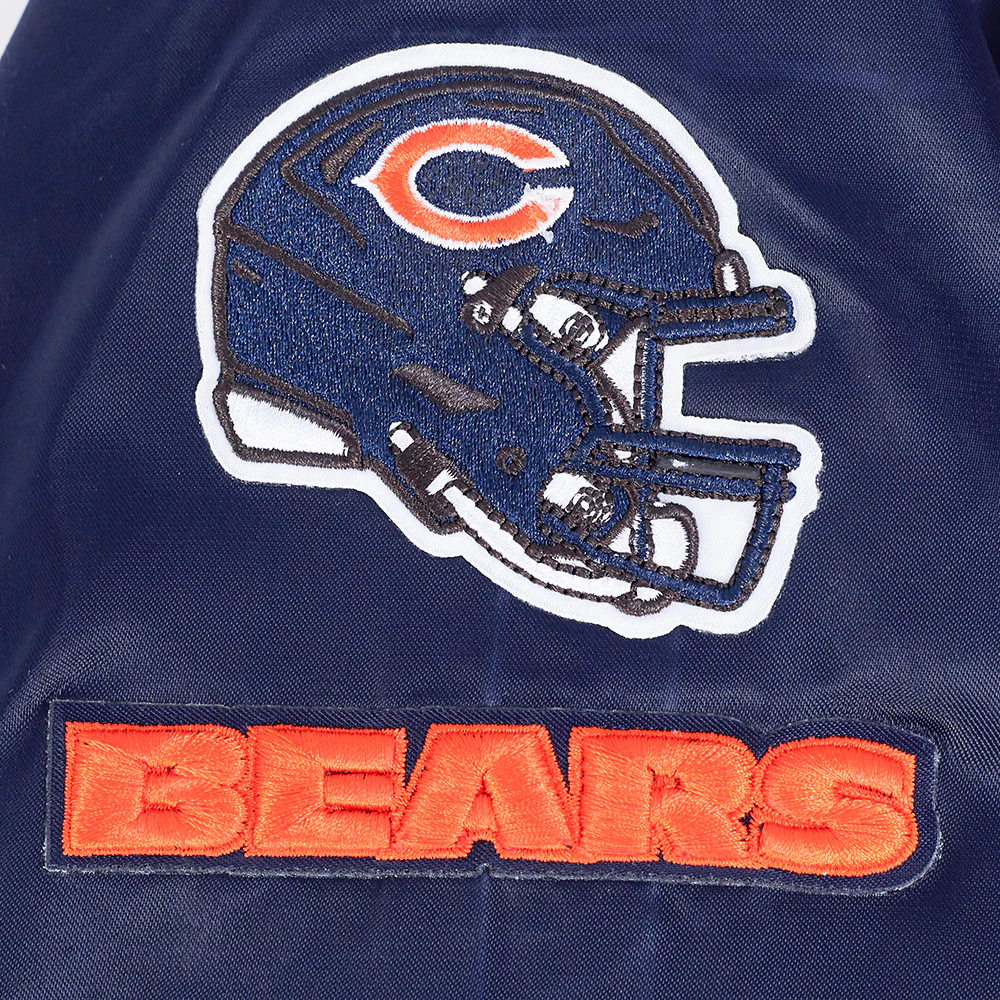 NFL CHICAGO BEARS CLASSIC WOMEN'S SATIN JACKET (MIDNIGHT NAVY) - Image 7