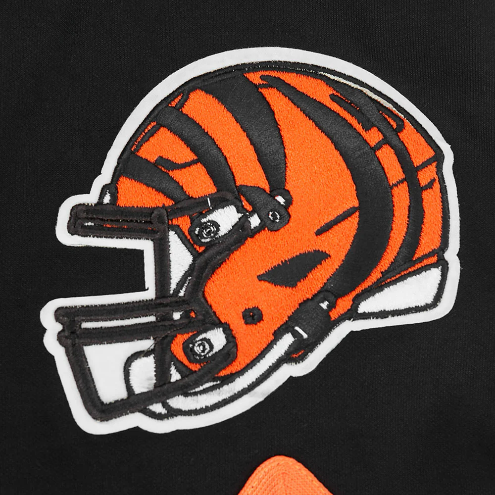 NFL CINCINNATI BENGALS CLASSIC MEN'S WARM UP JACKET (BLACK/ORANGE) - Image 5