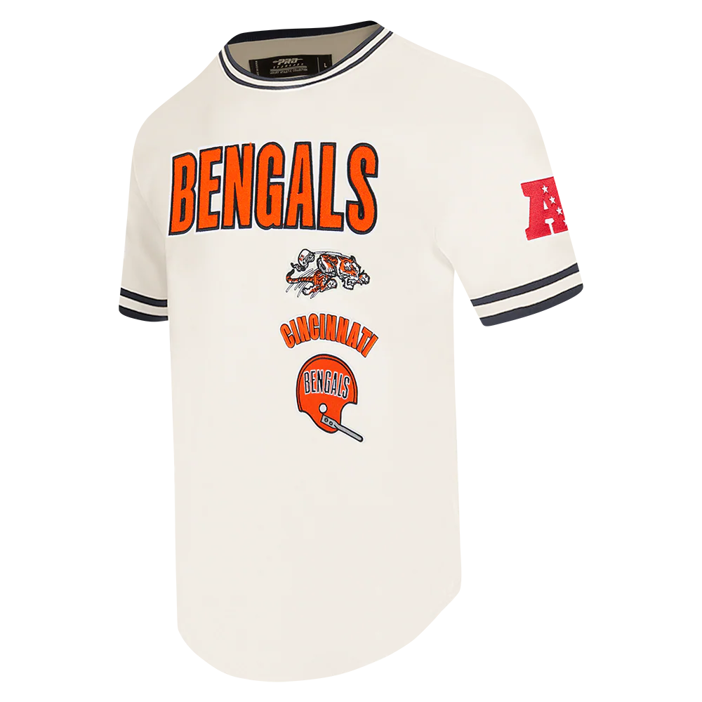 NFL CINCINNATI BENGALS RETRO CLASSIC MEN'S TEE (EGGSHELL/ BLACK) - Image 10