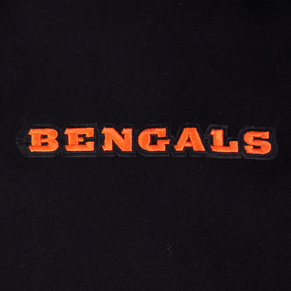 NFL CINCINNATI BENGALS WINGSPAN MEN'S DROP SHOULDER LS TEE (BLACK) - Image 8
