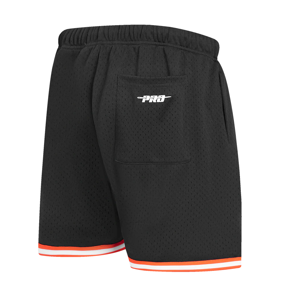 NFL CINCINNATI BENGALS JOE BURROW #9 MESH MEN'S SHORT (BLACK/ORANGE) - Image 3