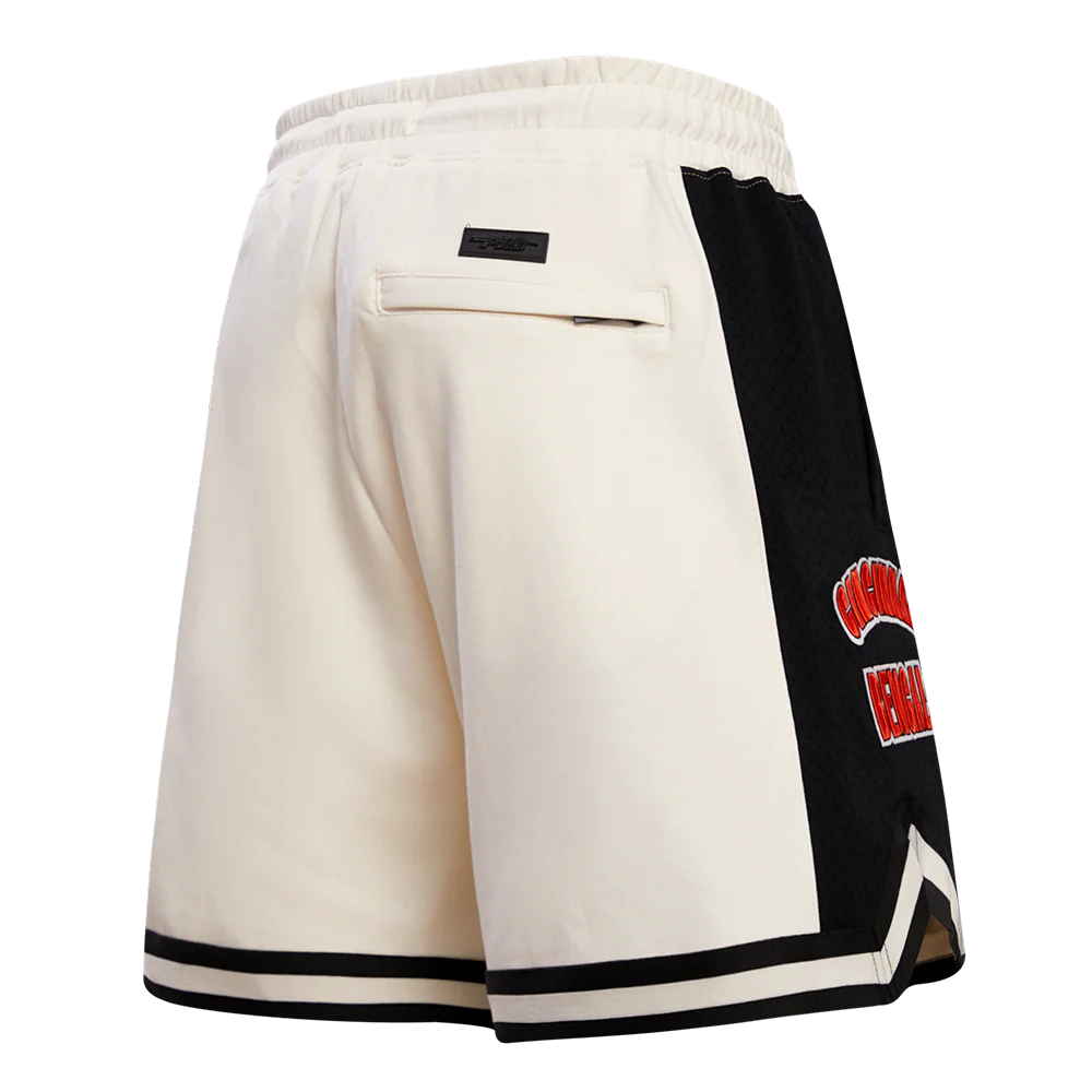 NFL CINCINNATI BENGALS RETRO CLASSIC MEN'S 2.0 SHORT (EGGSHELL/ BLACK) - Image 3