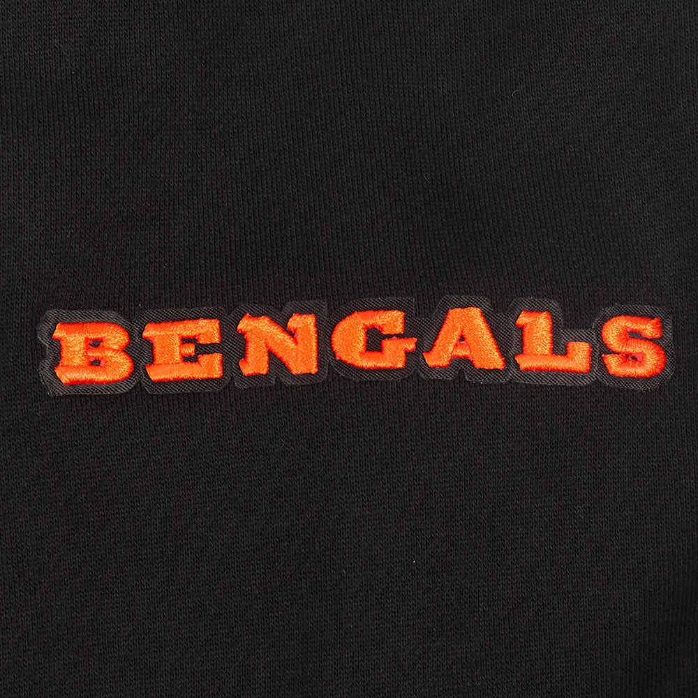 NFL CINCINNATI BENGALS TURN IT UP M DROP SHOULDER FLC CREWNECK (BLACK) - Image 7