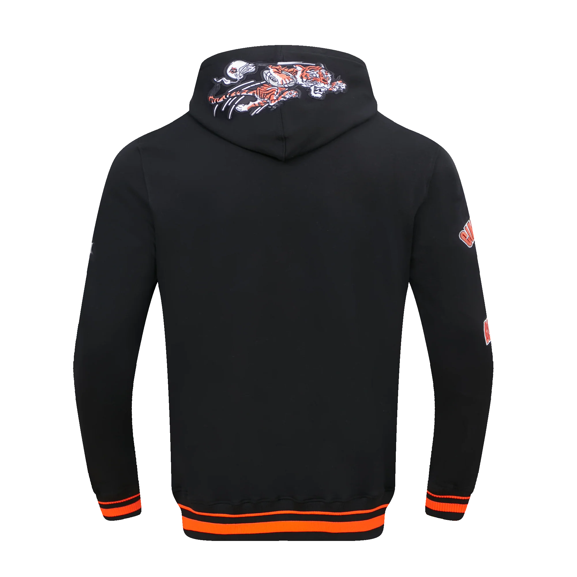 NFL CINCINNATI BENGALS RETRO CLASSIC MEN'S PULLOVER HOODIE (BLACK/ORANGE) - Image 12