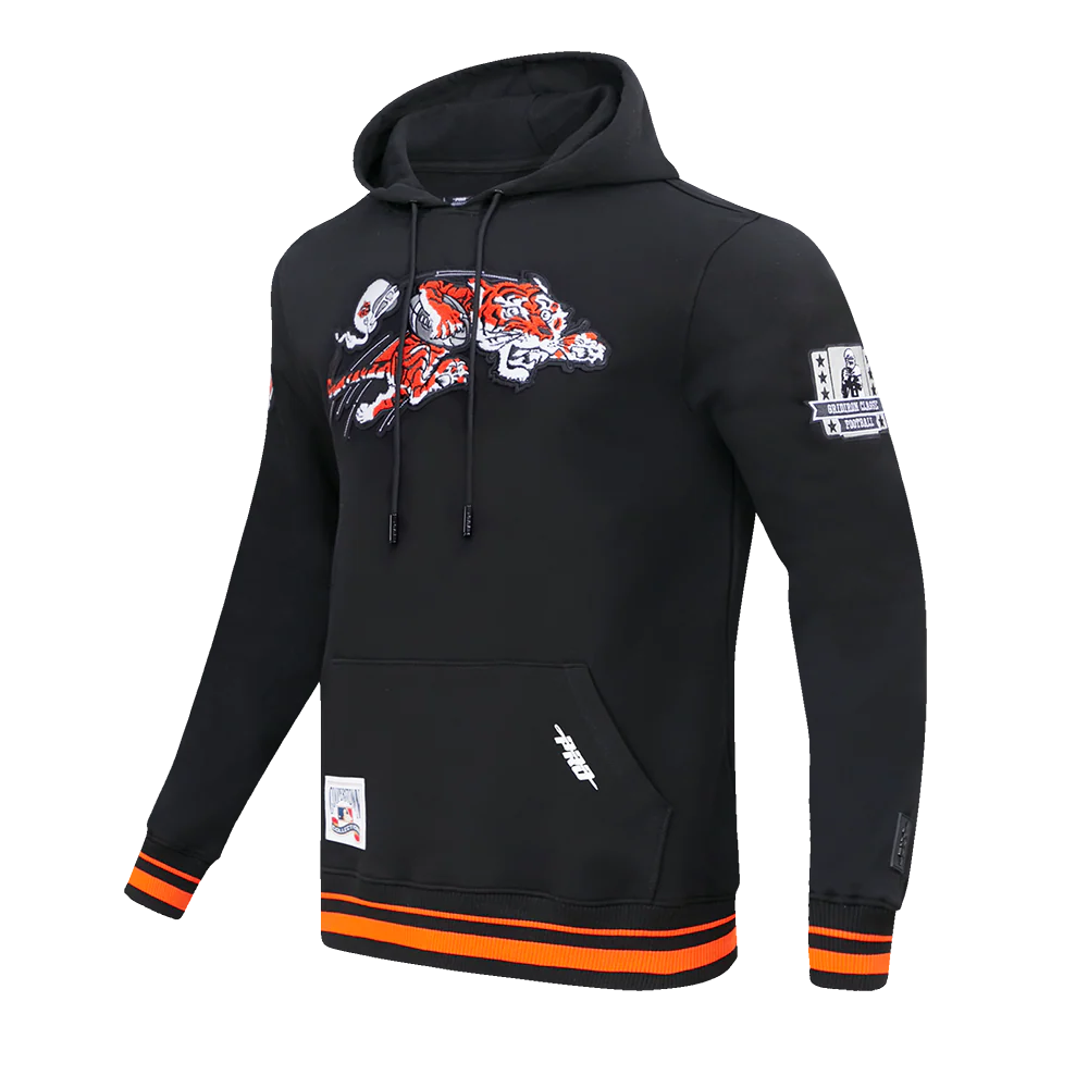 NFL CINCINNATI BENGALS RETRO CLASSIC MEN'S PULLOVER HOODIE (BLACK/ORANGE) - Image 2