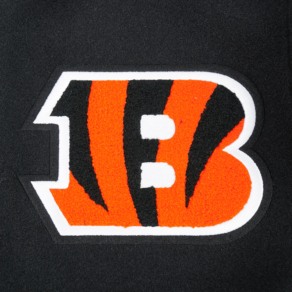 NFL CINCINNATI BENGALS SCRIPT TAIL MEN'S RIB WOOL VARSITY (BLACK/ORANGE) - Image 17