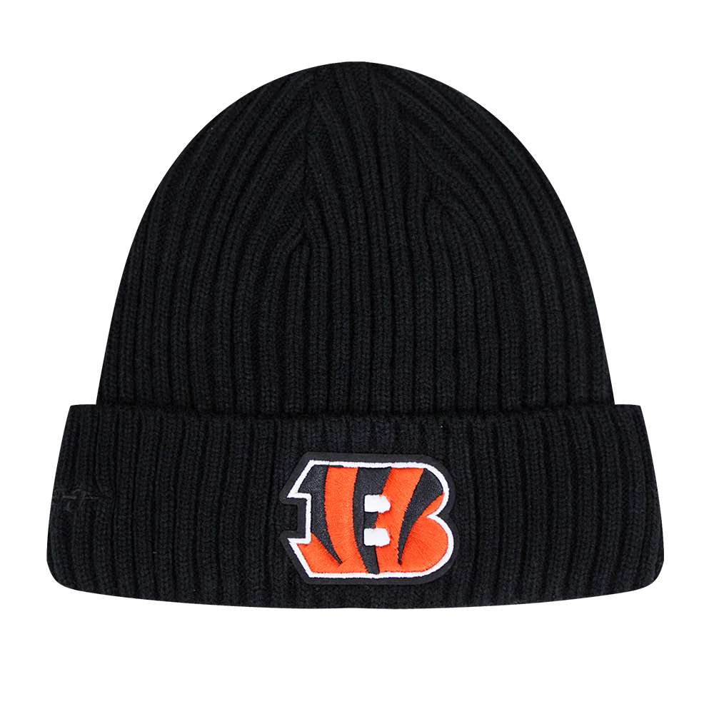 NFL CINCINNATI BENGALS OLD ENGLISH UNISEX BEANIE (BLACK)