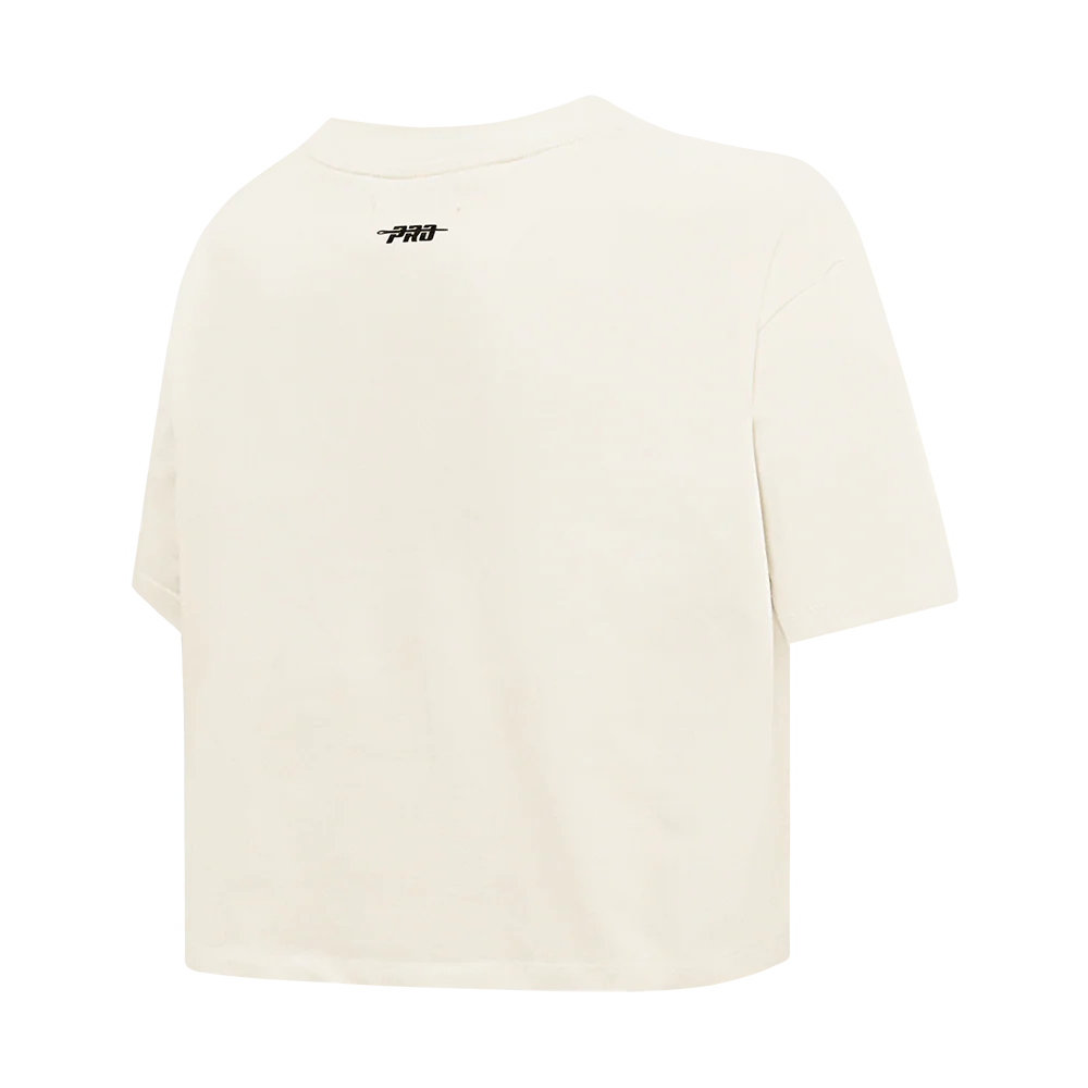 NFL CINCINNATI BENGALS RETRO CLASSIC WOMEN'S BOXY TEE (EGGSHELL) - Image 4