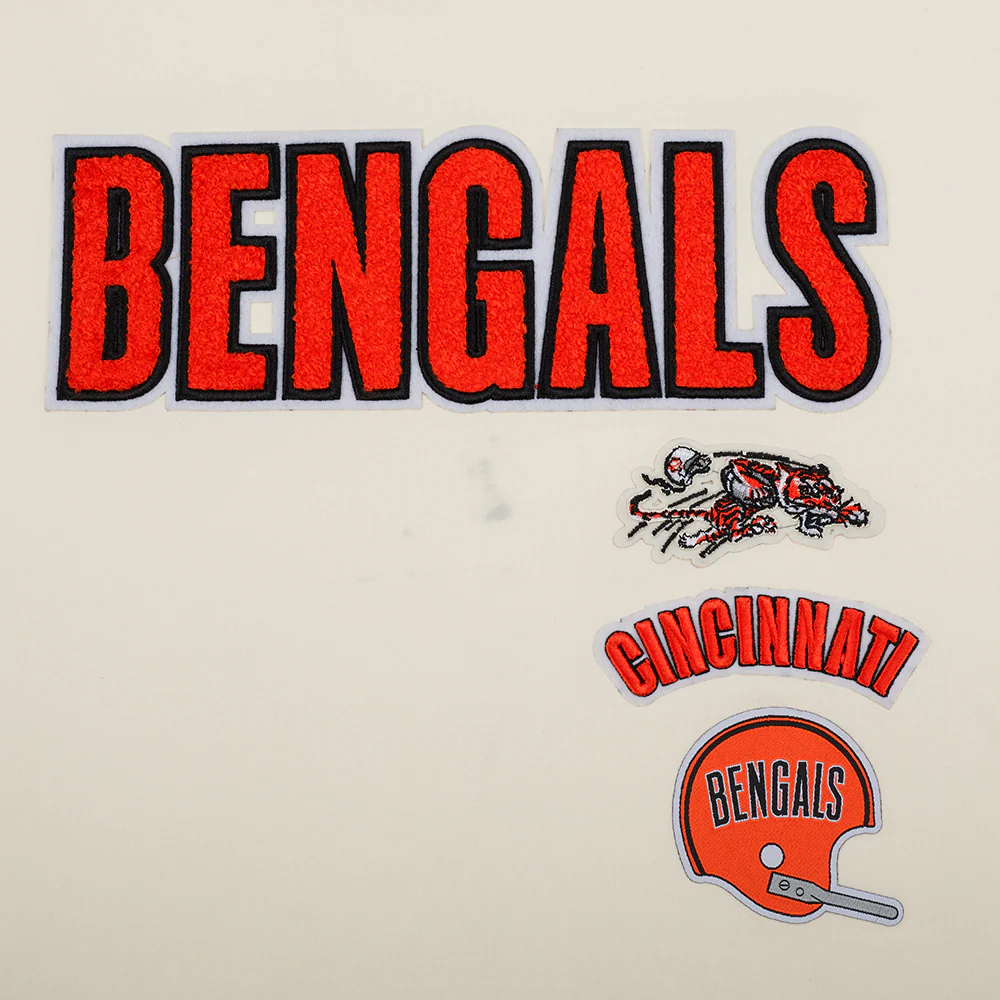 NFL CINCINNATI BENGALS RETRO CLASSIC WOMEN'S BOXY TEE (EGGSHELL) - Image 5