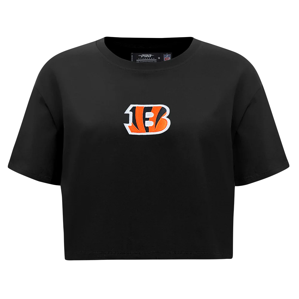 NFL CINCINNATI BENGALS WINGSPAN WOMEN'S SJ BOXY TEE (BLACK) - Image 3
