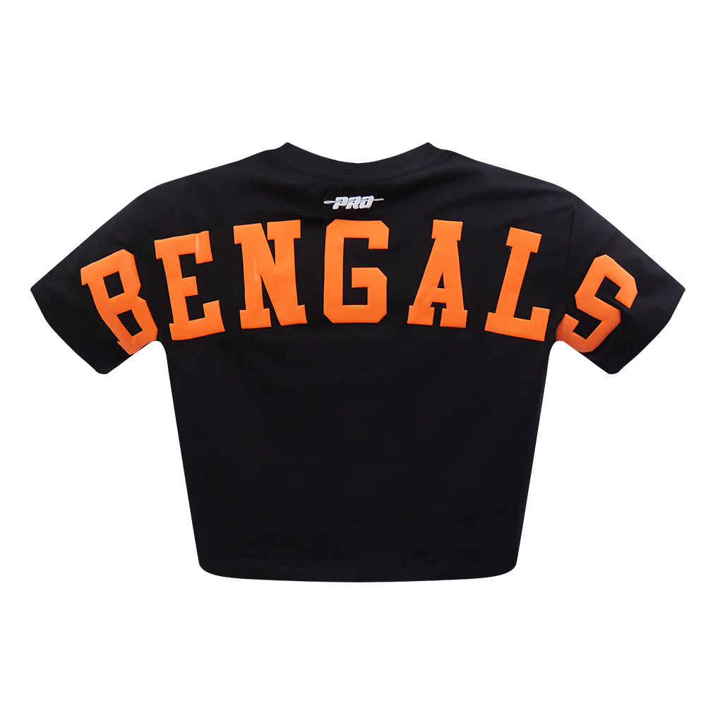NFL CINCINNATI BENGALS WINGSPAN WOMEN'S SJ BOXY TEE (BLACK) - Image 7