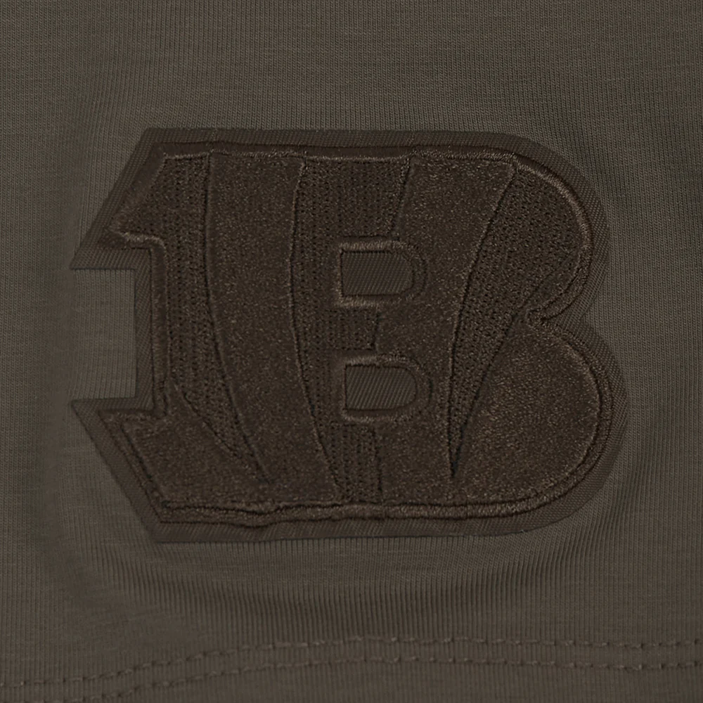 NFL CINCINNATI BENGALS NEUTRAL SINGLE JERSEY BOXY TEE (DARK TAUPE) - Image 6