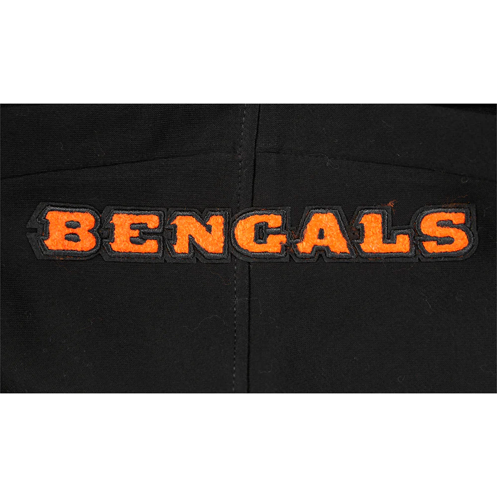 NFL CINCINNATI BENGALS CLASSIC CHENILLE BIG BOY'S FLEECE PO HOODIE (BLACK) - Image 3