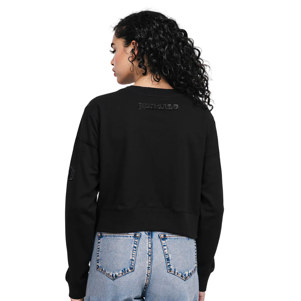 NFL CINCINNATI BENGALS TRIPLE BLACK WOMEN'S FLC CREWNECK (TRIPLE BLACK WOMEN'S) - Image 2