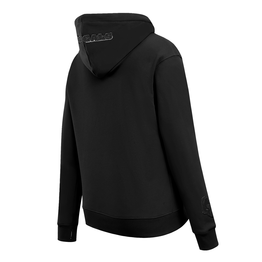 NFL CINCINNATI BENGALS TRIPLE BLACK WOMEN'S FLC PO HOODIE (TRIPLE BLACK WOMEN'S) - Image 4