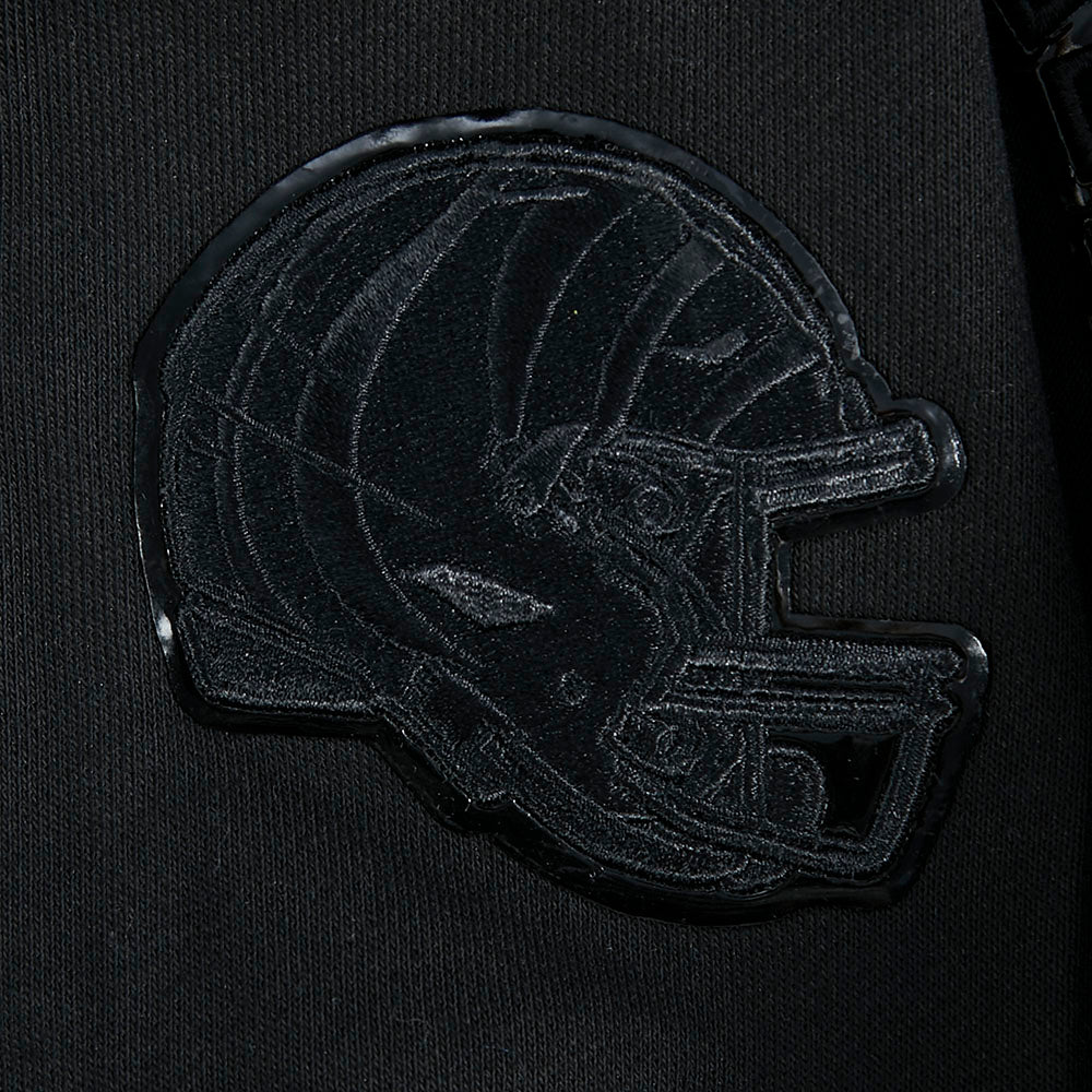 NFL CINCINNATI BENGALS TRIPLE BLACK WOMEN'S FLC PO HOODIE (TRIPLE BLACK WOMEN'S) - Image 6