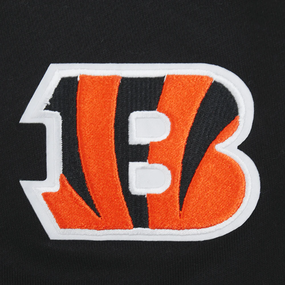 NFL CINCINNATI BENGALS WINGSPAN WOMEN'S FLC CREWNECK (BLACK) - Image 8