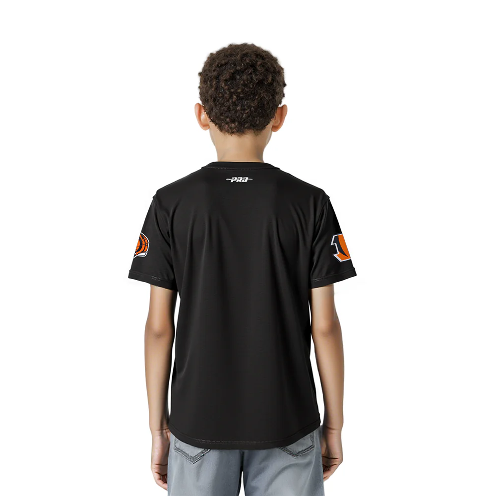 NFL CINCINNATI BENGALS CLASSIC LITTLE BOY'S SS TEE (BLACK) - Image 2