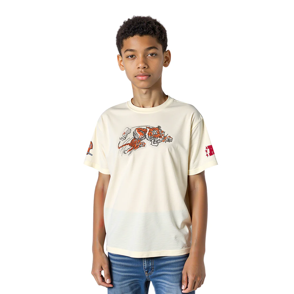 NFL CINCINNATI BENGALS RETRO CLASSIC LITTLE BOY'S SS TEE (EGGSHELL)