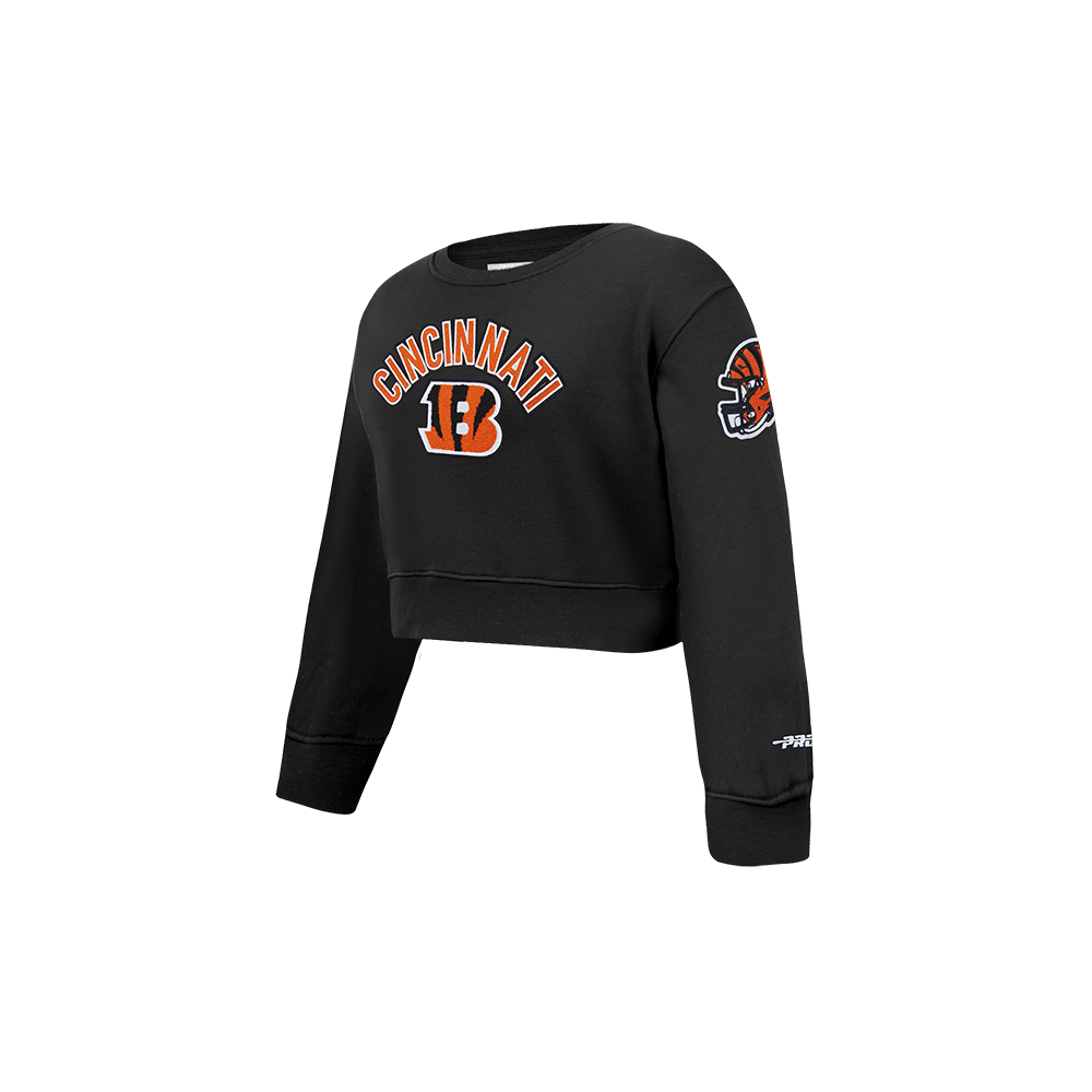 NFL CINCINNATI BENGALS CLASSIC LITTLE GIRL'S FLC CREWNECK (BLACK) - Image 3
