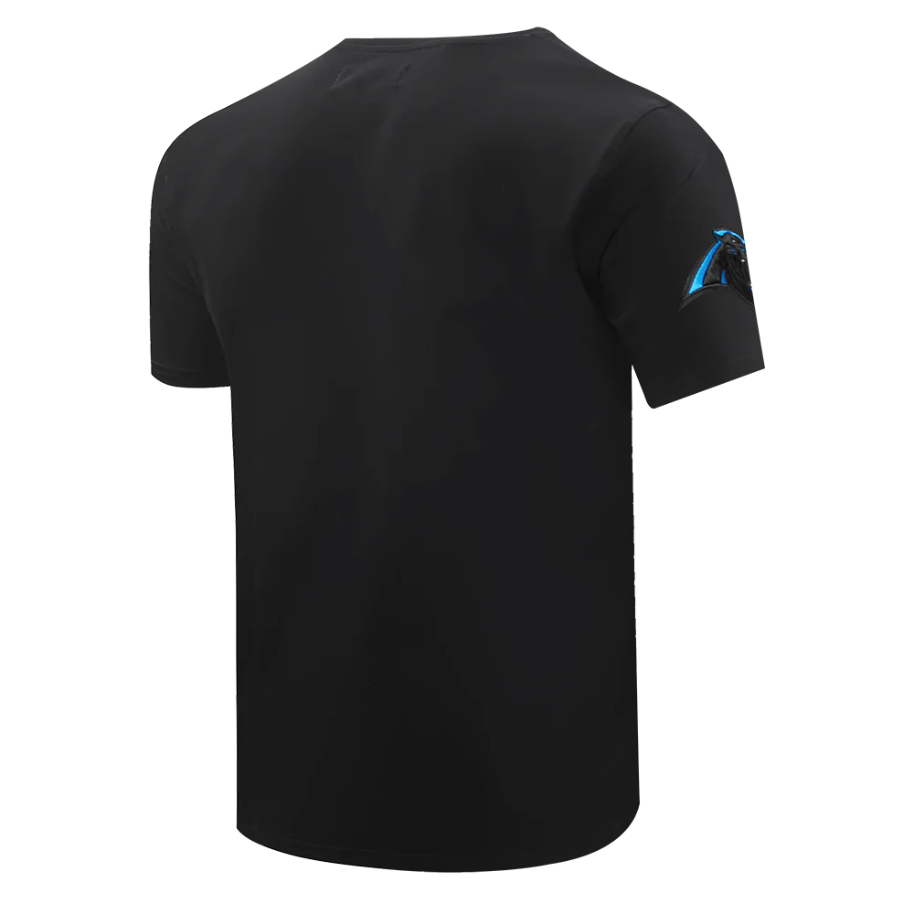 NFL CAROLINA PANTHERS CLASSIC CHENILLE MEN'S TEE (BLACK) - Image 3
