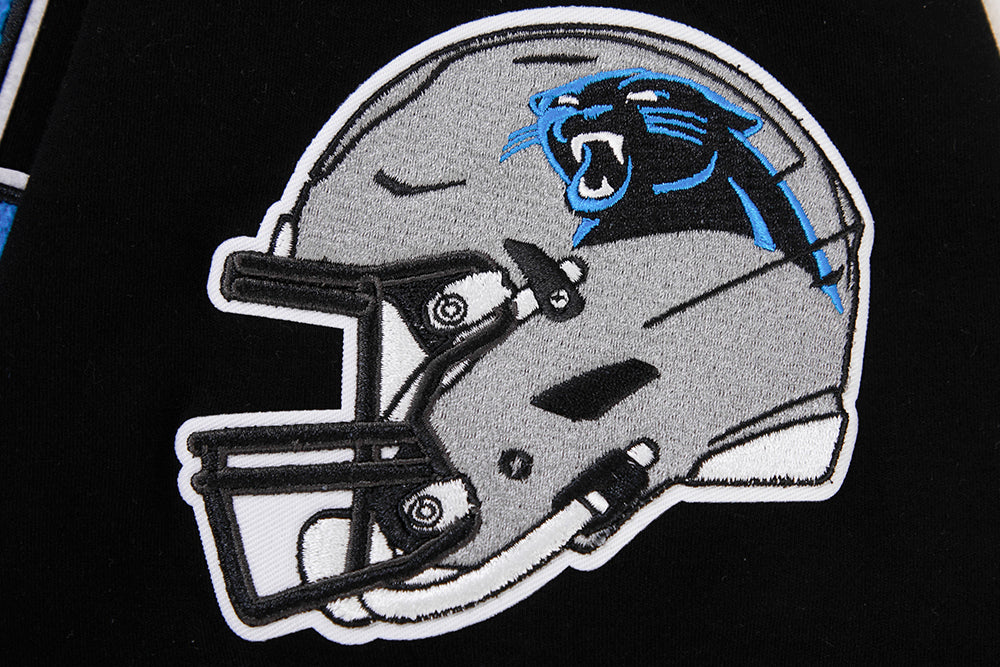NFL CAROLINA PANTHERS CLASSIC CHENILLE MEN'S TEE (BLACK) - Image 6