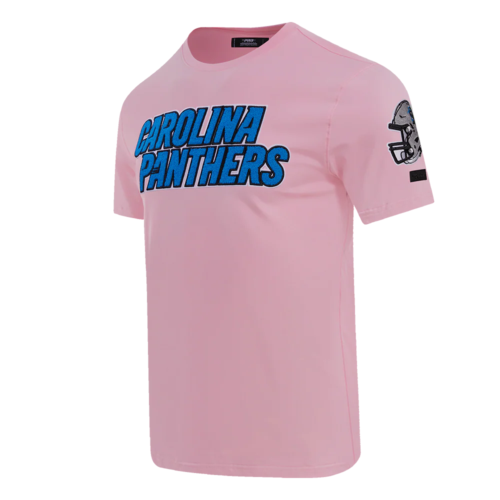 NFL CAROLINA PANTHERS CLASSIC CHENILLE SINGLE JERSEY TEE (PINK) - Image 2