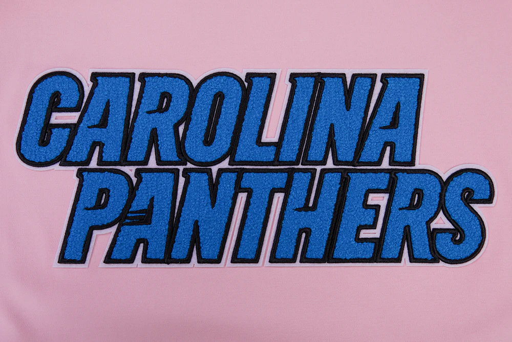 NFL CAROLINA PANTHERS CLASSIC CHENILLE SINGLE JERSEY TEE (PINK) - Image 5