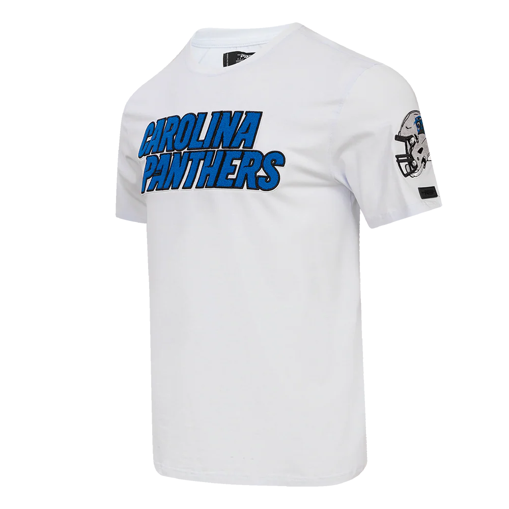 NFL CAROLINA PANTHERS CLASSIC CHENILLE SINGLE JERSEY TEE (WHITE) - Image 2