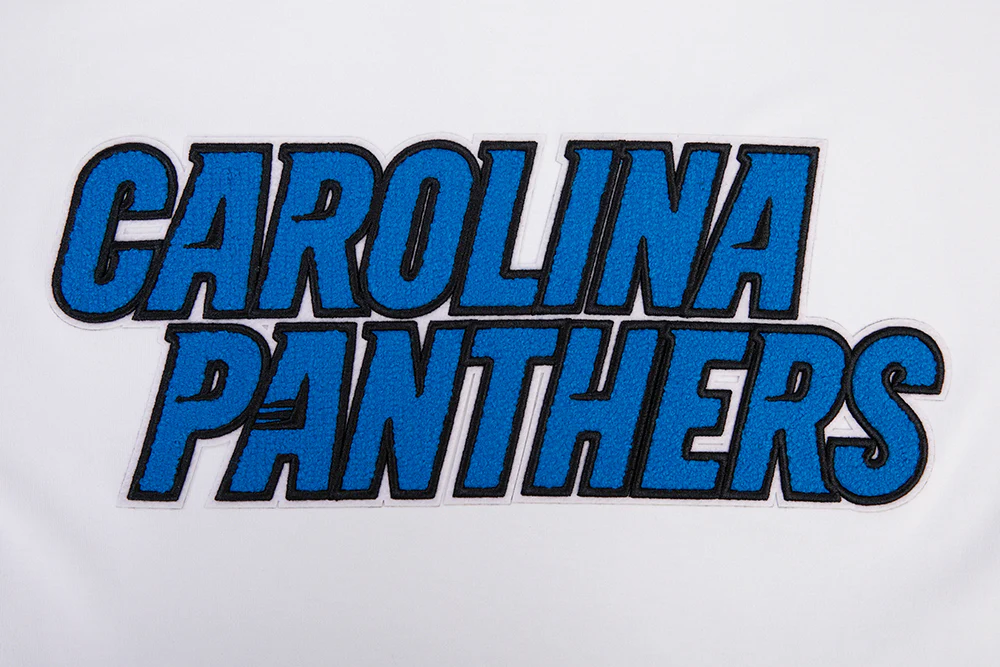 NFL CAROLINA PANTHERS CLASSIC CHENILLE SINGLE JERSEY TEE (WHITE) - Image 5