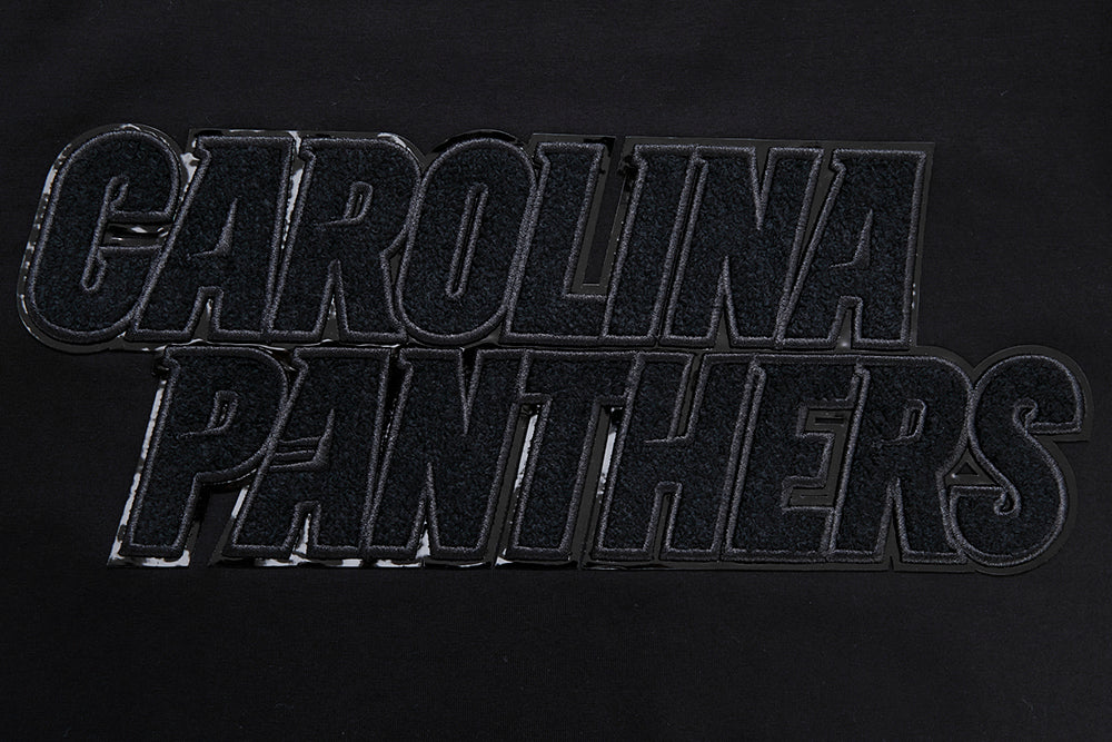 NFL CAROLINA PANTHERS TRIPLE BLACK MEN'S TEE (TRIPLE BLACK) - Image 5