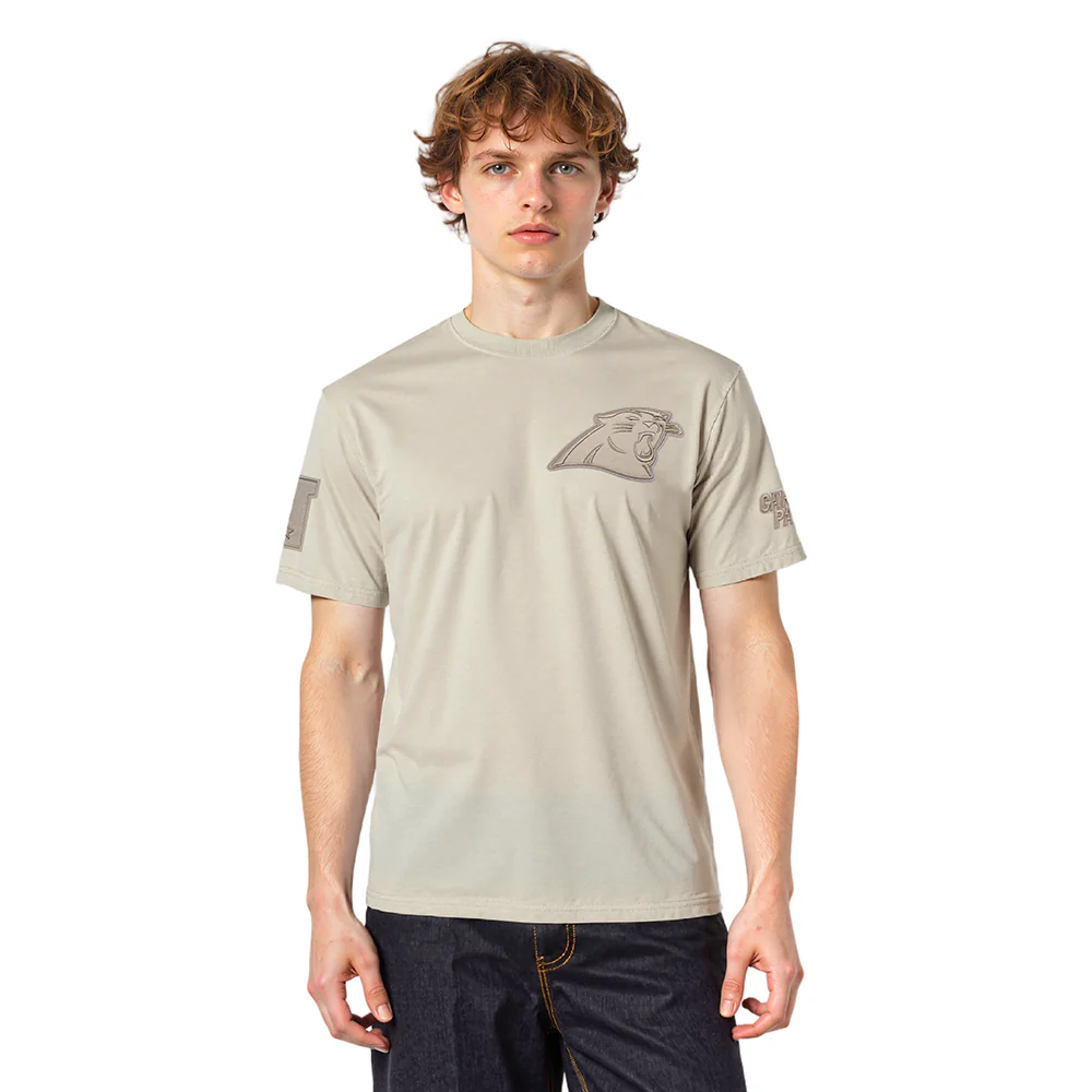 NFL CAROLINA PANTHERS NEUTRAL MEN'S CJ DROP SHOULDER TEE (TAUPE) - Image 10