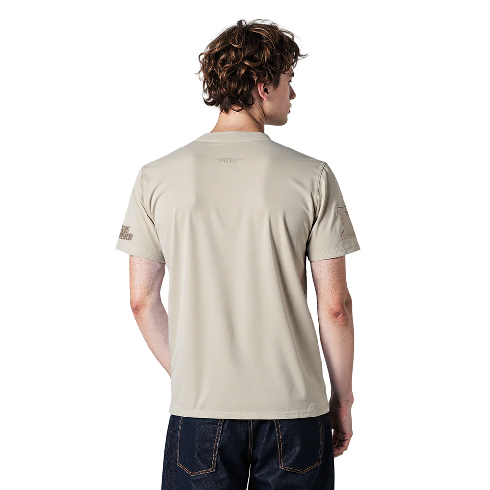 NFL CAROLINA PANTHERS NEUTRAL MEN'S CJ DROP SHOULDER TEE (TAUPE) - Image 2