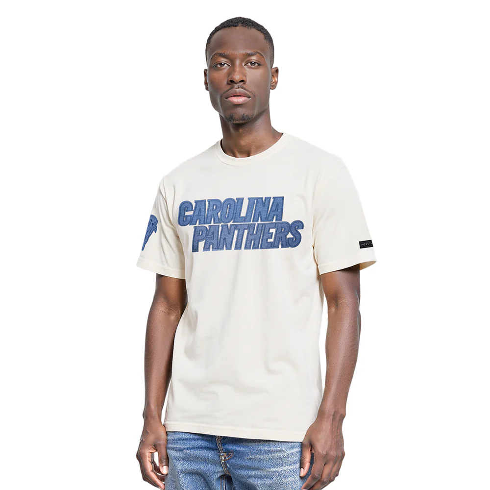 NFL CAROLINA PANTHERS VARSITY BLUES MEN'S SJ TEE (LINEN)