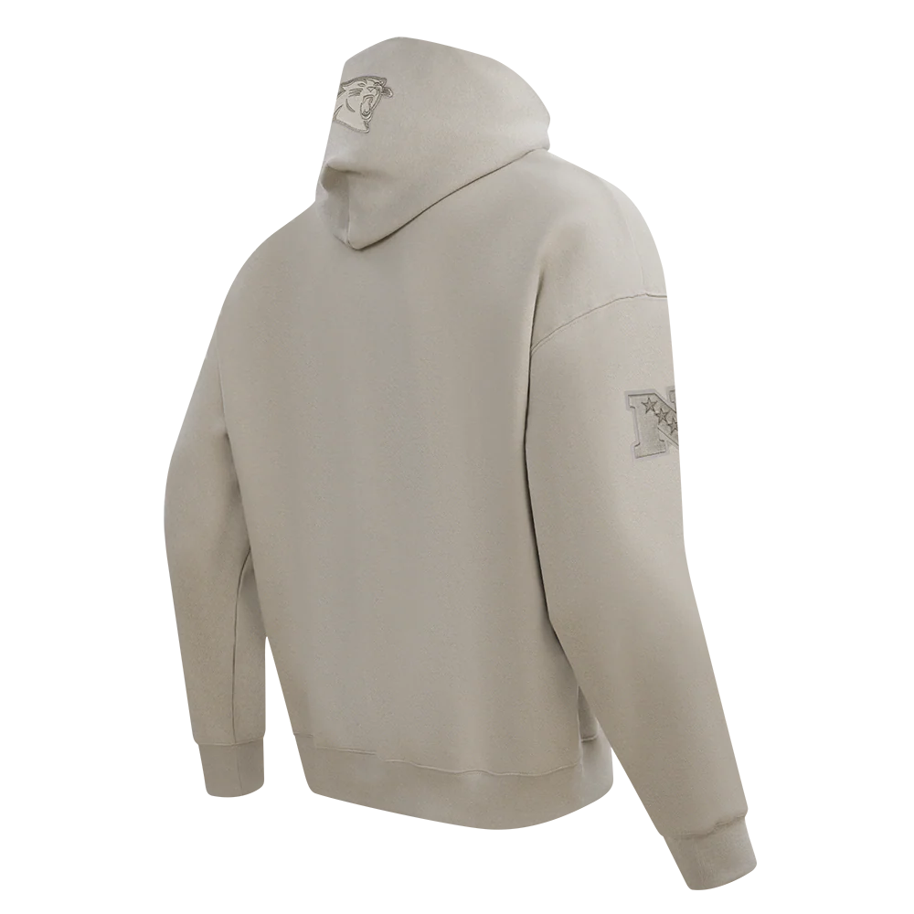 NFL CAROLINA PANTHERS NEUTRAL MEN'S DROP SHOULDER FLC PO HOODIE (TAUPE) - Image 6