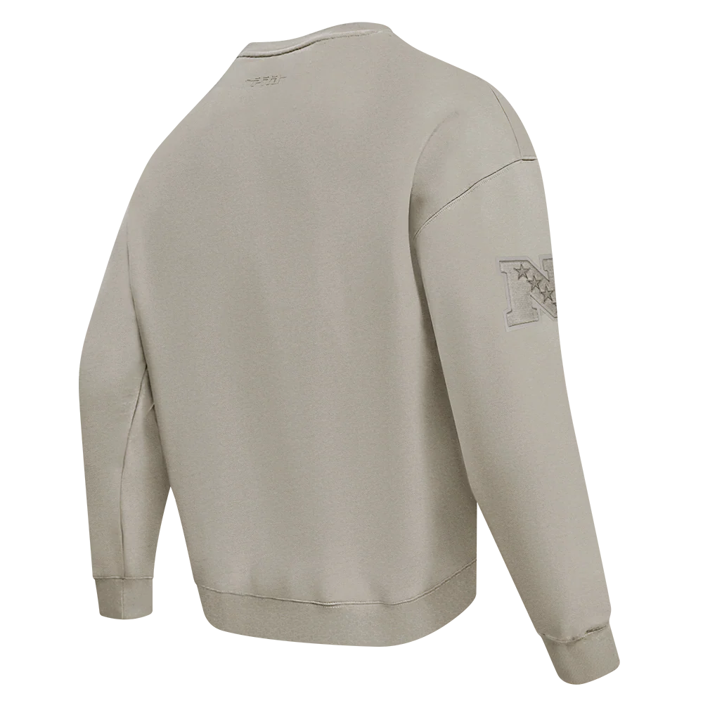 NFL CAROLINA PANTHERS NEUTRAL MEN'S DROP SHOULDER FLC CREWNECK (TAUPE) - Image 13