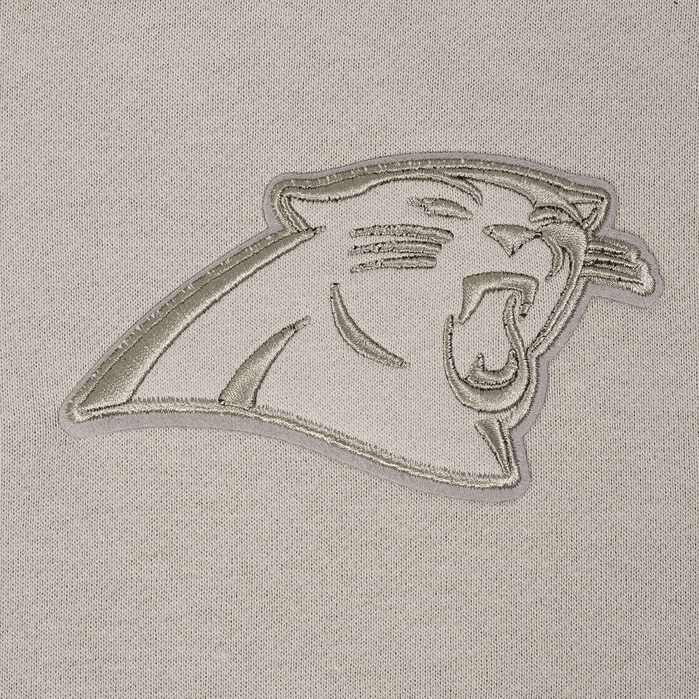 NFL CAROLINA PANTHERS NEUTRAL MEN'S DROP SHOULDER FLC CREWNECK (TAUPE) - Image 8