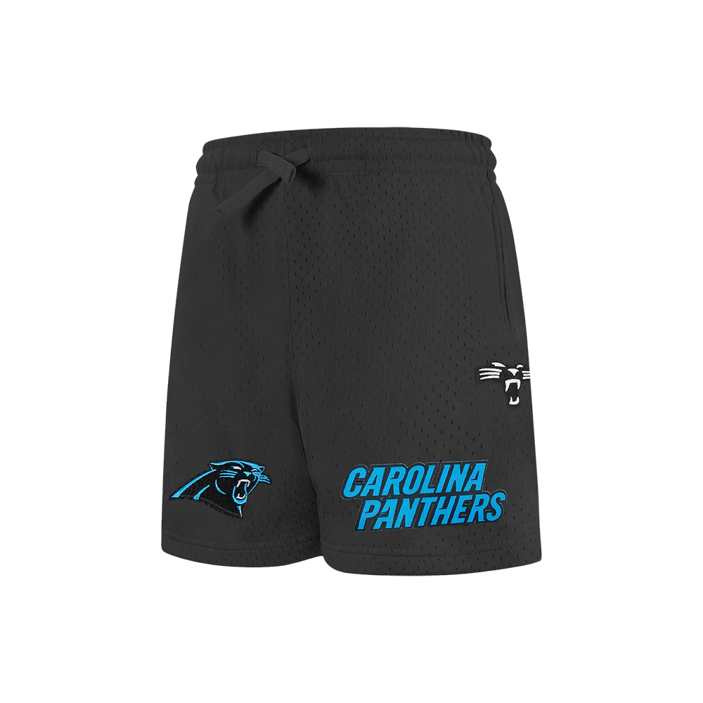 NFL CAROLINA PANTHERS CLASSIC LITTLE BOY'S MESH SHORT (BLACK) - Image 4