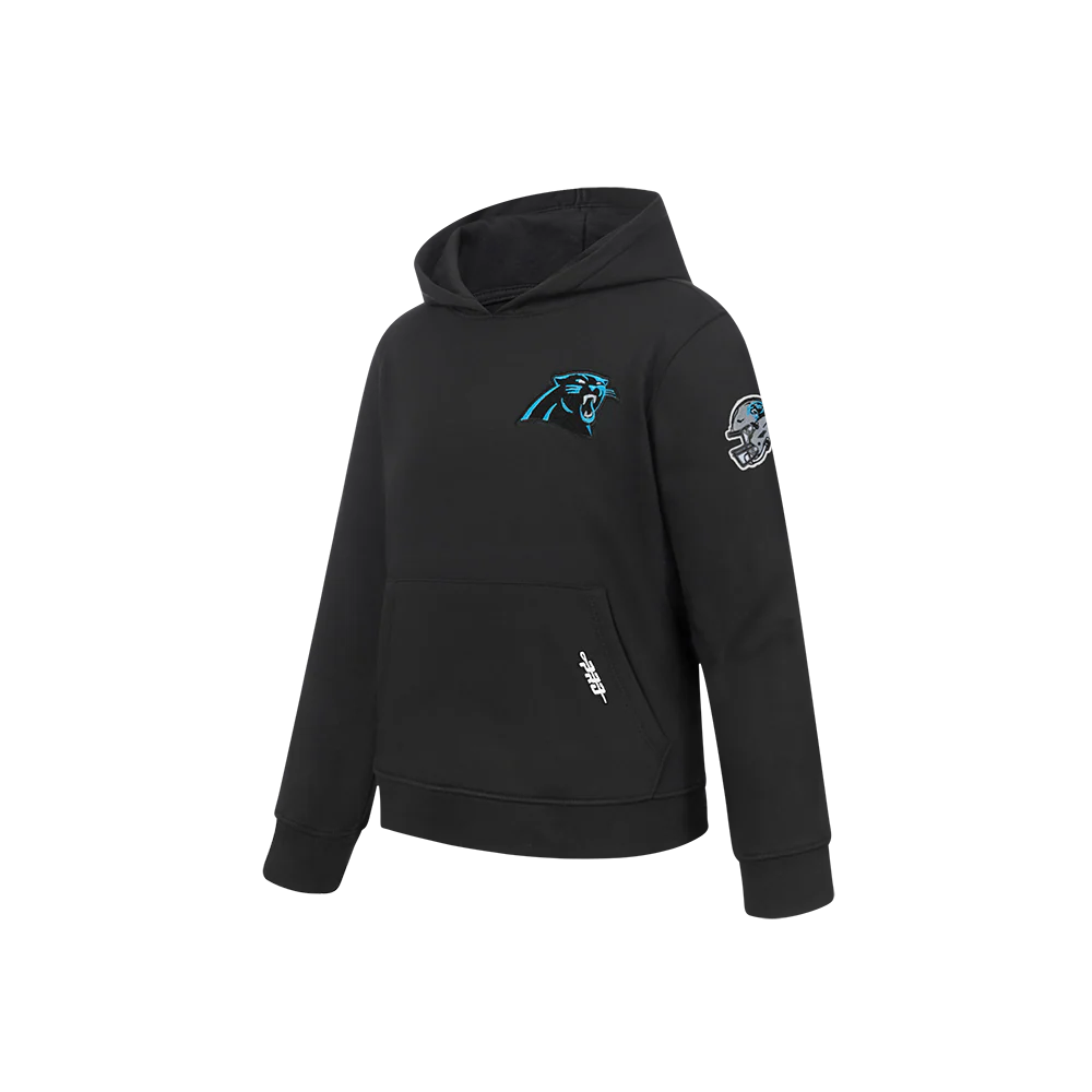 NFL CAROLINA PANTHERS CLASSIC LITTLE BOYS FLEECE PULLOVER HOODIE (BLACK) - Image 3