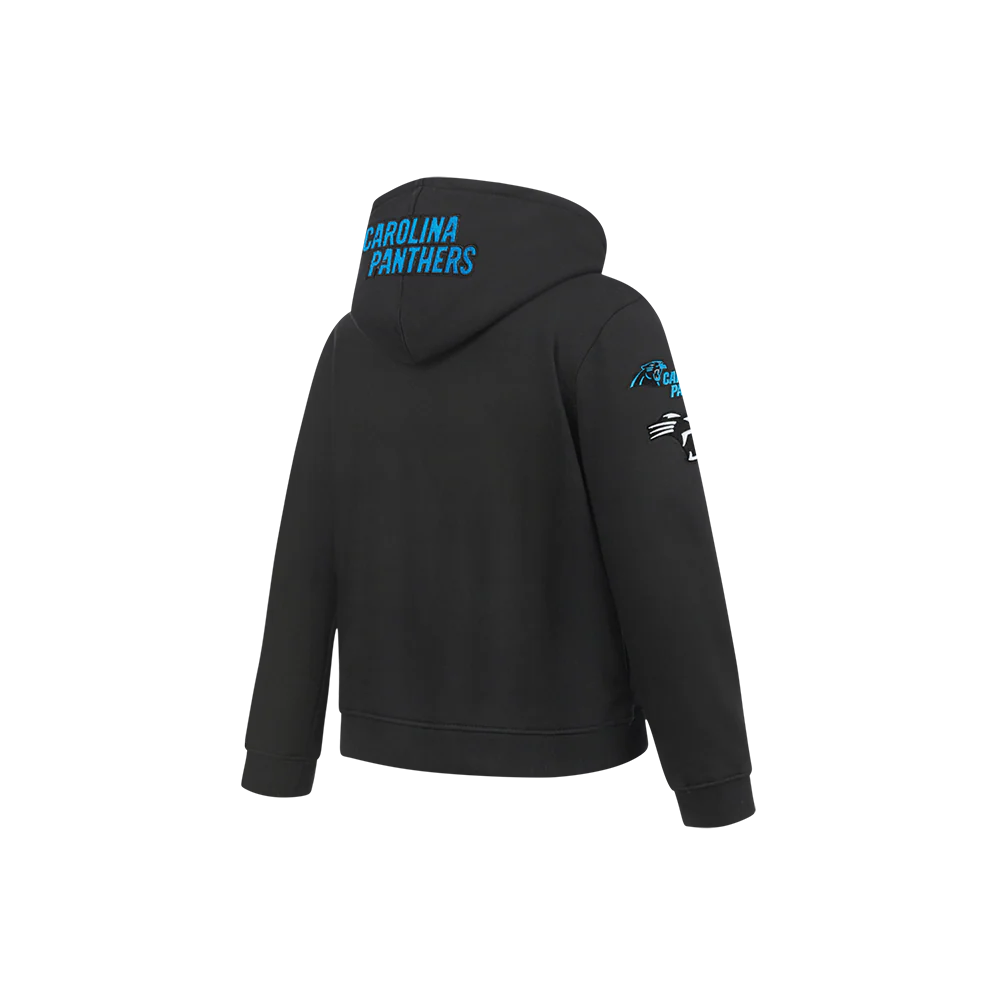 NFL CAROLINA PANTHERS CLASSIC LITTLE BOYS FLEECE PULLOVER HOODIE (BLACK) - Image 4