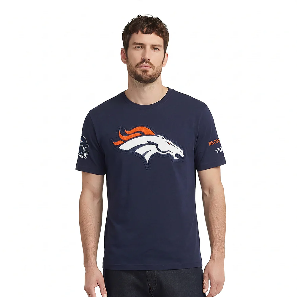 NFL DENVER BRONCOS MASHUP MEN'S TEE (MIDNIGHT NAVY)