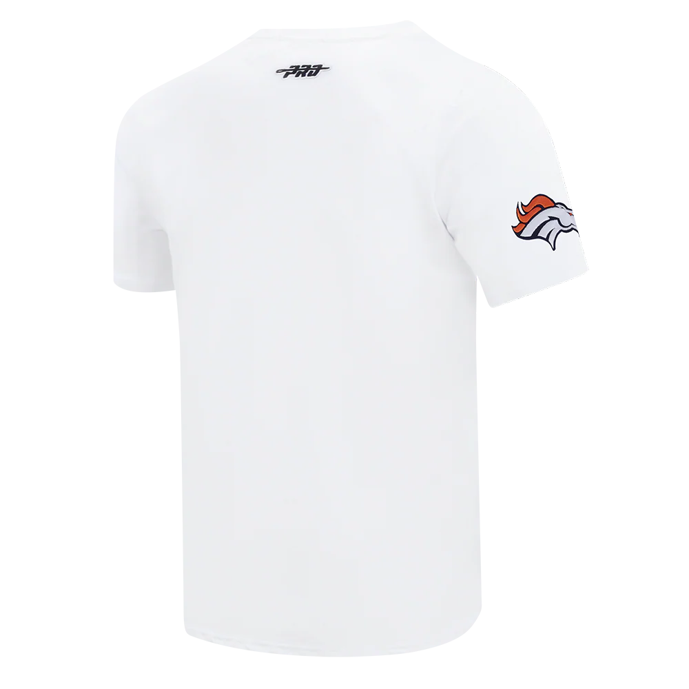 NFL DENVER BRONCOS TEAM PENNATS MEN'S WORDMARK SJ TEE (WHITE) - Image 4