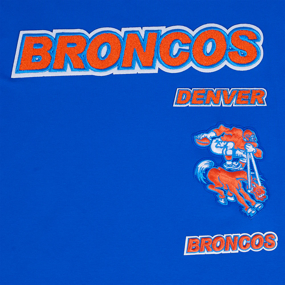 NFL DENVER BRONCOS RETRO CLASSIC MEN'S STRIPED TEE (ROYAL BLUE/ORANGE) - Image 5