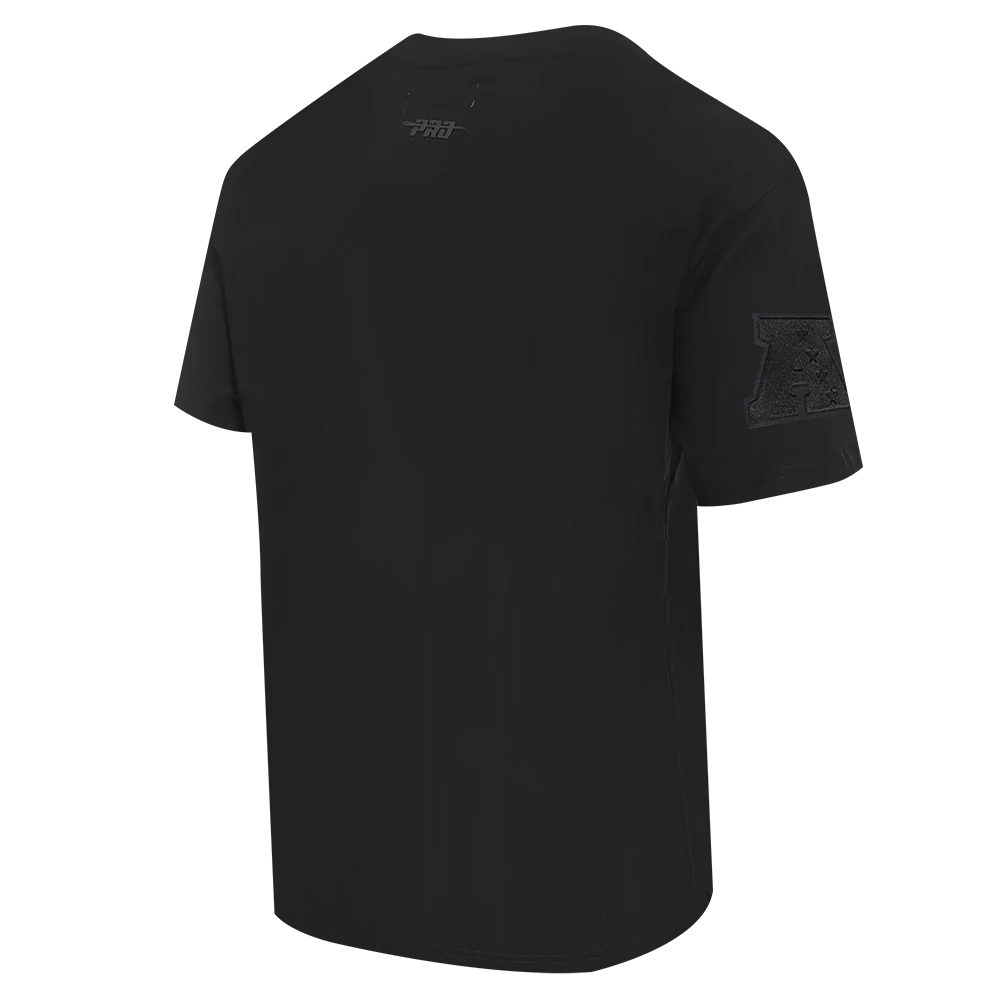NFL DENVER BRONCOS NEUTRAL MEN'S COTTON JERSEY DROP SHOULDER TEE (BLACK) - Image 4
