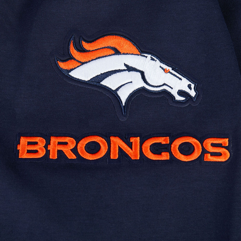 NFL DENVER BRONCOS CLASSIC CHENILLE ZIP PO HOODIE (MIDNIGHT NAVY) - Image 5