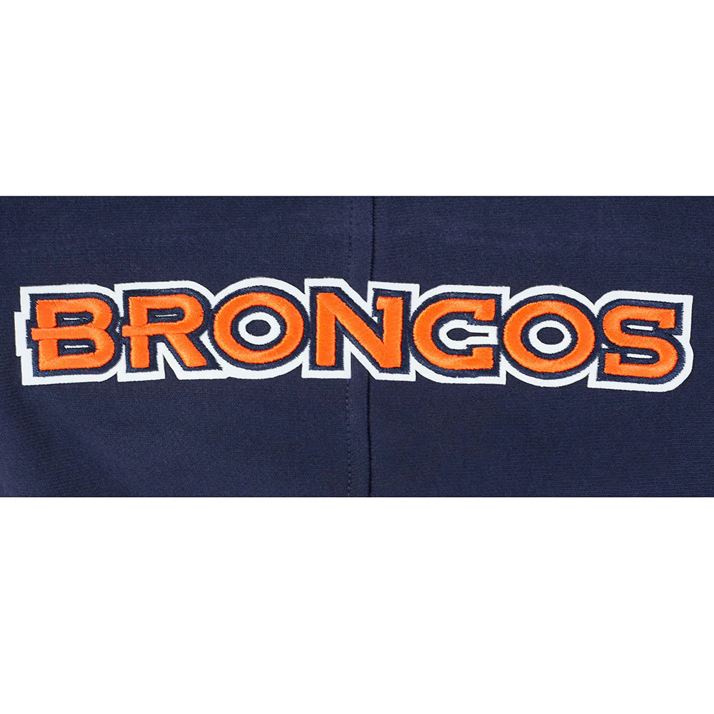NFL DENVER BRONCOS OLD ENGLISH MEN'S PO HOODIE (MIDNIGHT NAVY) - Image 8