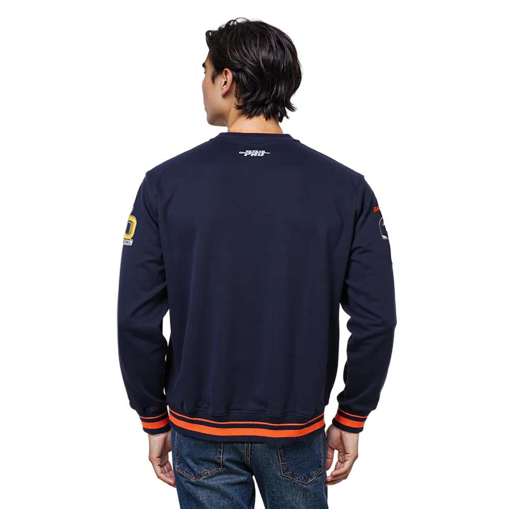 NFL DENVER BRONCOS MASHUP MEN'S RIB CREWNECK (MIDNIGHT NAVY/ORANGE/MIDNIGHT NAVY) - Image 2