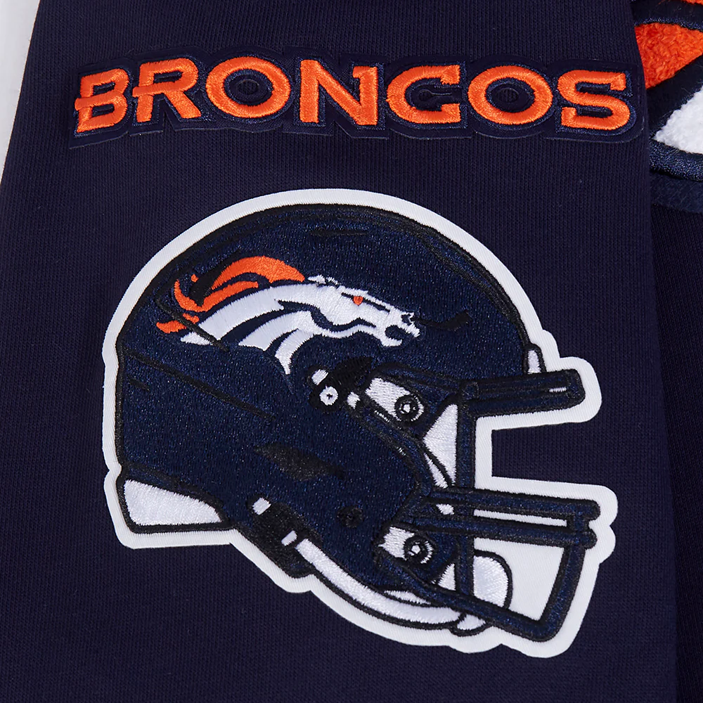 NFL DENVER BRONCOS MASHUP MEN'S RIB PULLOVER HOODIE (MIDNIGHT NAVY/ORANGE/MIDNIGHT NAVY) - Image 7