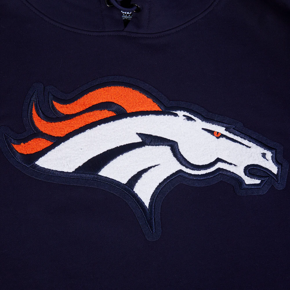 NFL DENVER BRONCOS MASHUP MEN'S RIB PULLOVER HOODIE (MIDNIGHT NAVY/ORANGE/MIDNIGHT NAVY) - Image 8
