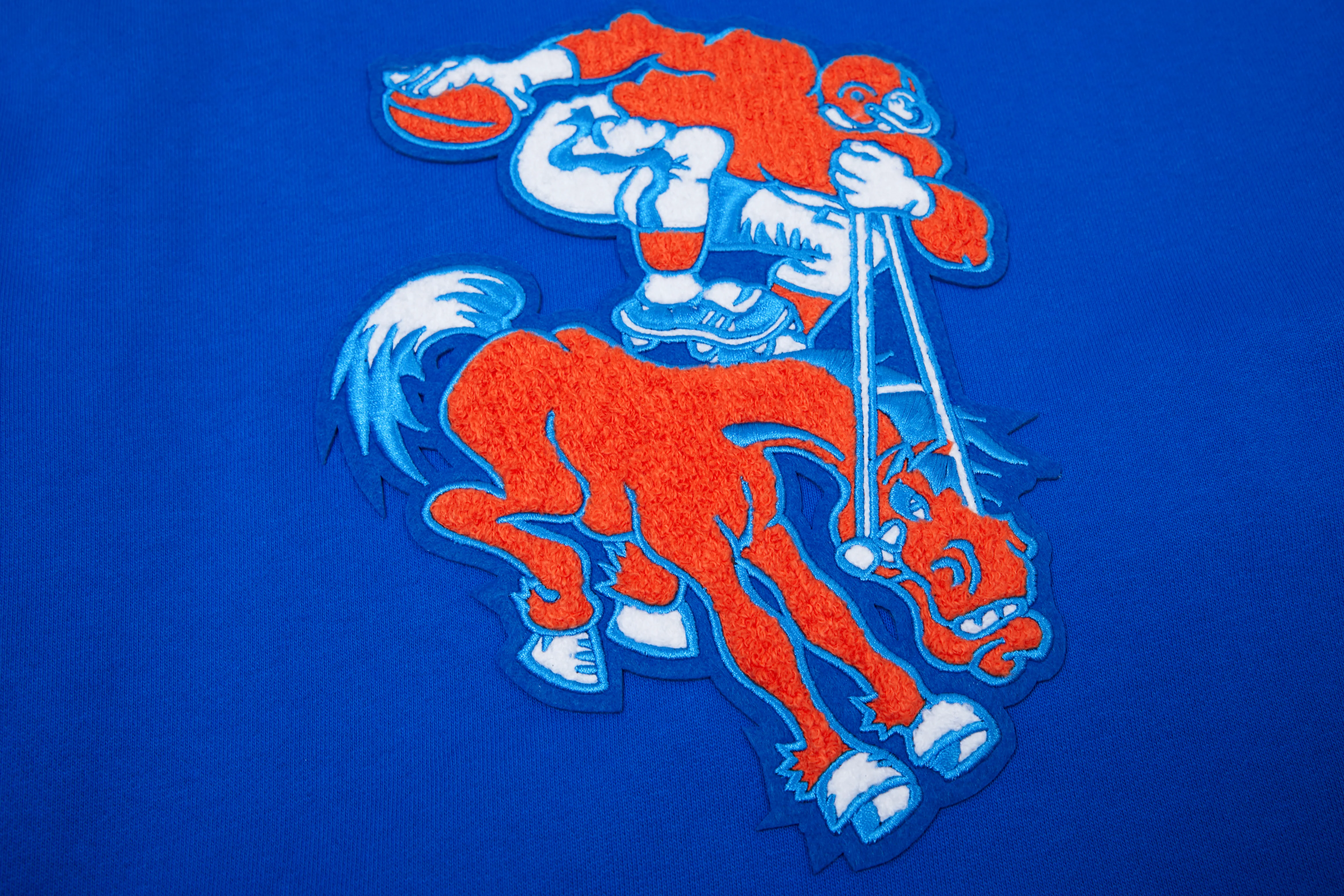 NFL DENVER BRONCOS RETRO CLASSIC MEN'S PULLOVER HOODIE (ROYAL BLUE/ORANGE) - Image 5